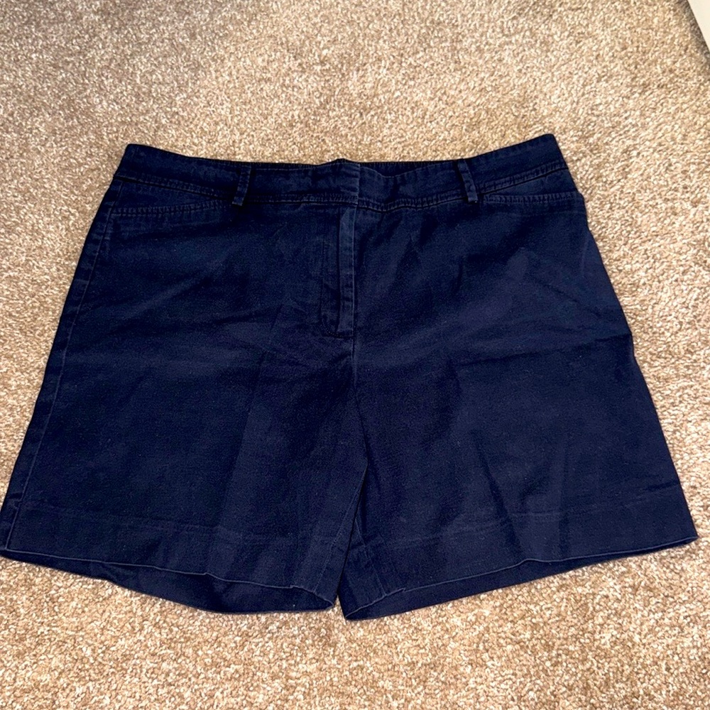 Talbots Navy Blue 7” Perfect Shorts - 12